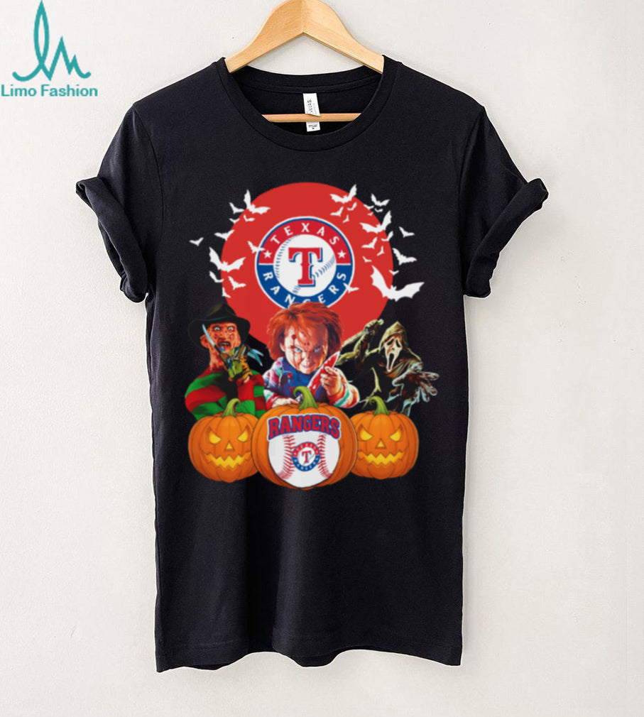 Texas Rangers MLB Horror Movie Halloween T Shirt