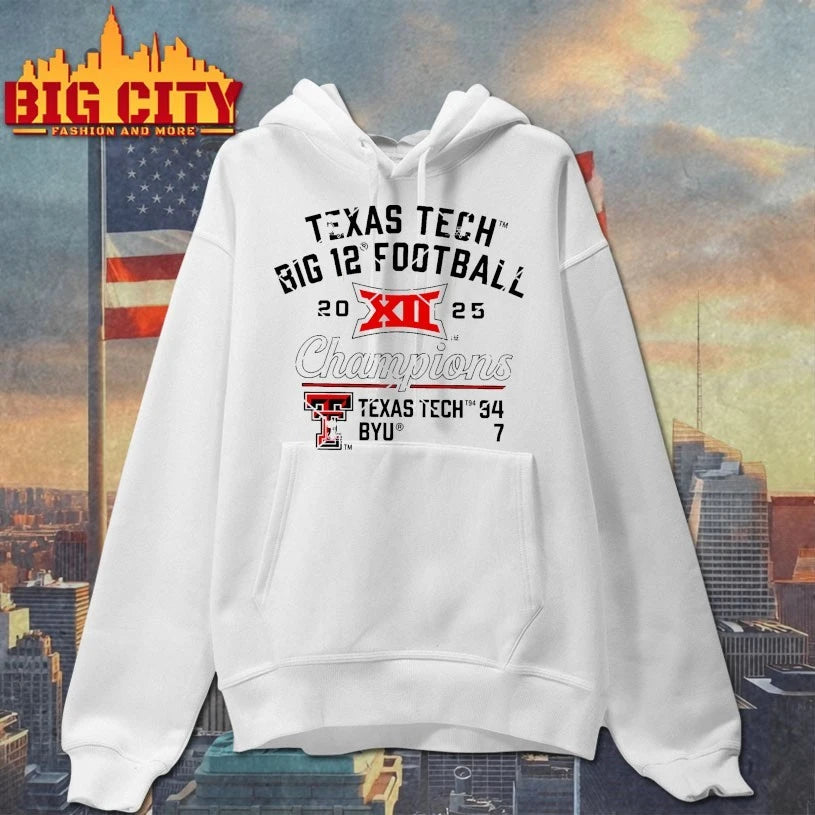 Texas Tech 2025 Big 12 Football Champions Endzone Speed shirt