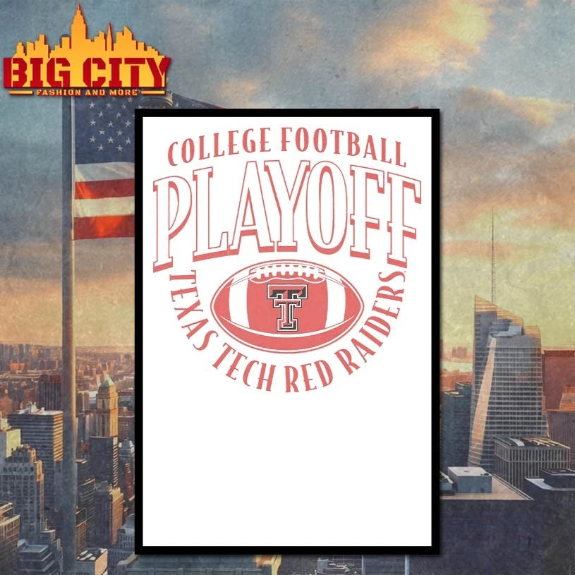 Texas Tech Raiders 2025 college football playoff CFP Curve shirt