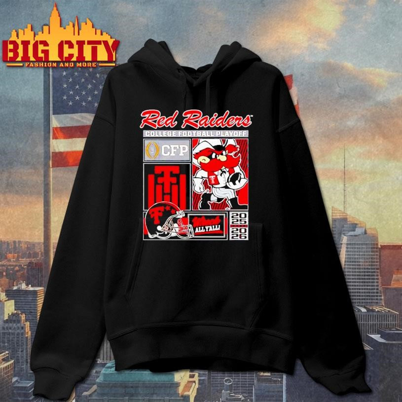 Texas Tech Red Raiders 2025-2026 CFP Wreck all y’all mascot Shirt