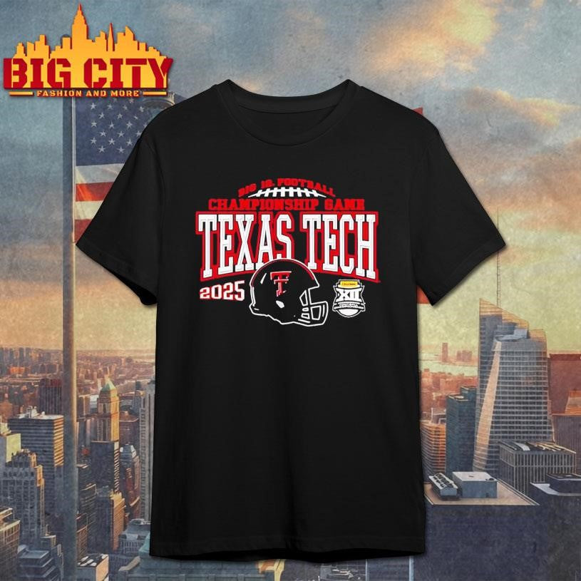 Texas Tech Red Raiders 2025 Big 12 Championship Game Shirt