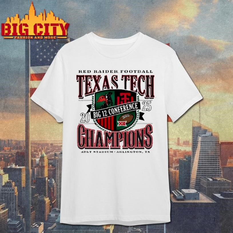 Texas Tech Red Raiders Big 12 Football Champions Att Stadium Arlington Tx Shirt