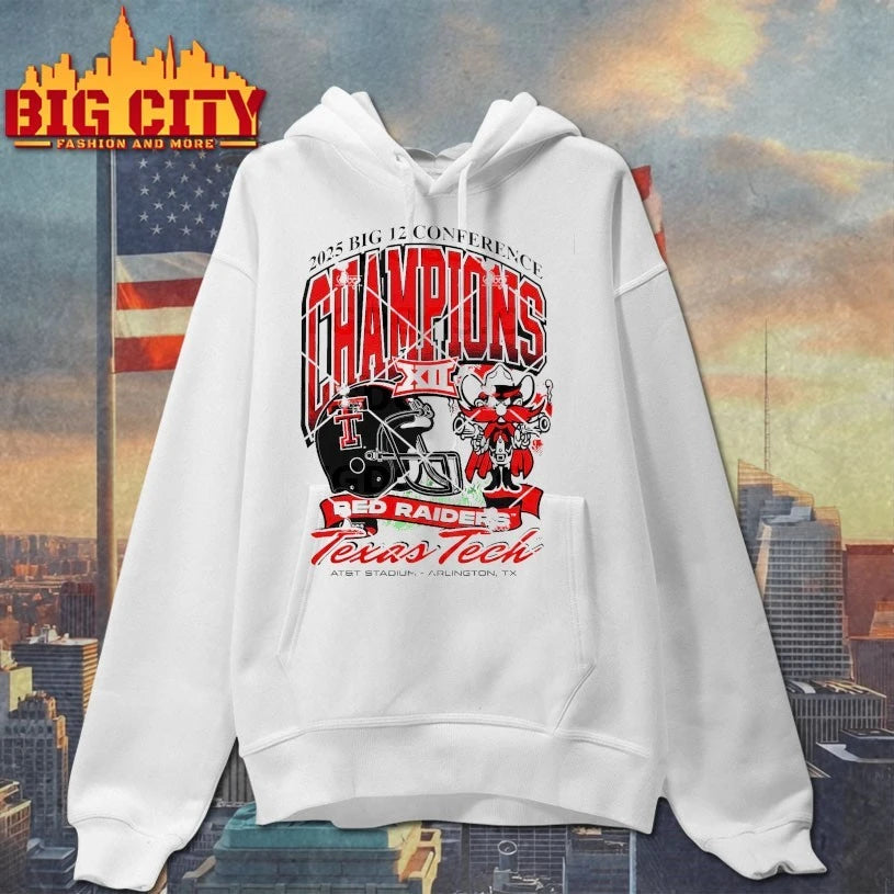 Texas Tech Red Raiders Red 2025 Big 12 Conference Champions XII shirt