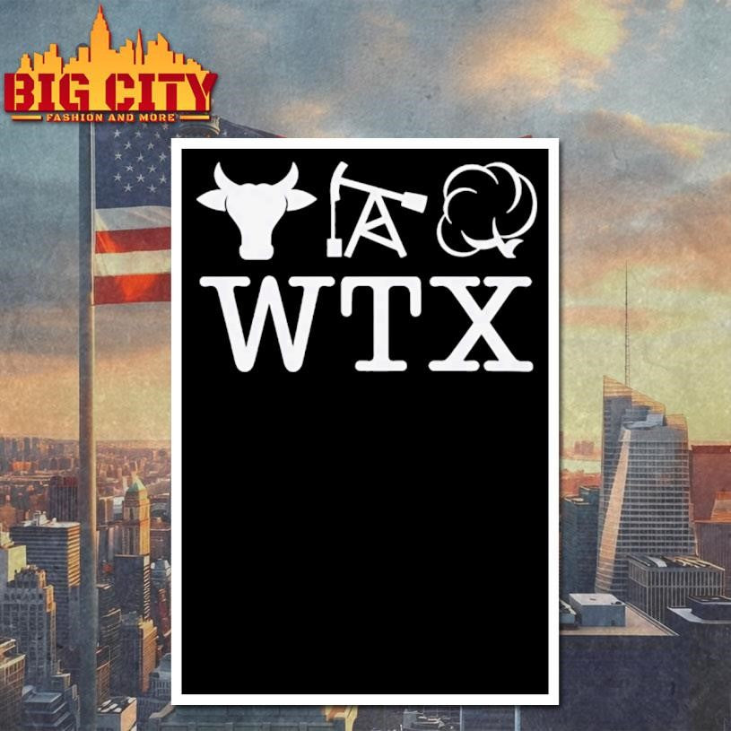 Texas Wtx Cow Oil Cotton Wtx West Texas Pride Shirt