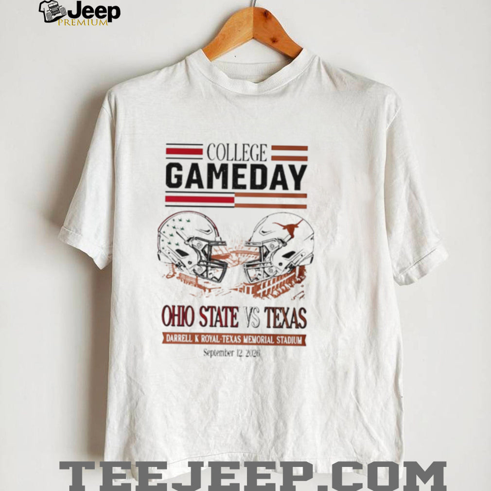 Texas vs Ohio State College GameDay 2026 Helmet shirt