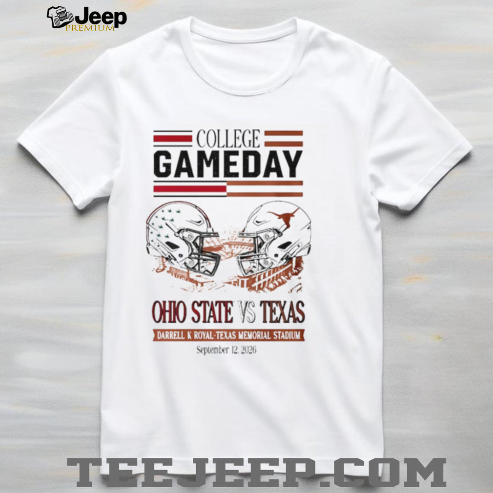 Texas vs Ohio State College GameDay 2026 Helmet shirt