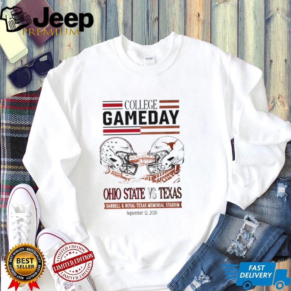 Texas vs Ohio State College GameDay 2026 Helmet shirt
