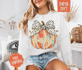 Thankful Pumpkin Sweatshirt, Thanksgiving Sweater, Women's Fall Crewneck T-Shirts, Hoodie | PureTeeCo.com