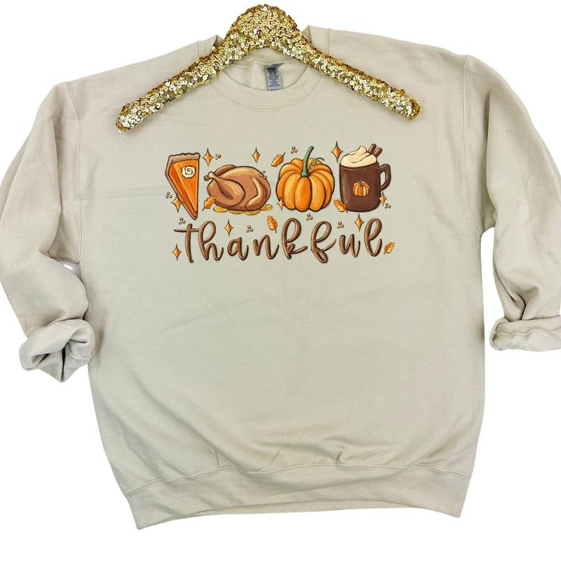 Thankful Thanksgiving Sweatshirt 'NLB' T-Shirts, Hoodie | PureTeeCo.com