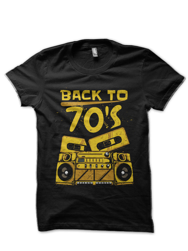 Back To That â€™70s Black T-Shirt Hoodie, Sweatshirt | PureTeeCo.com