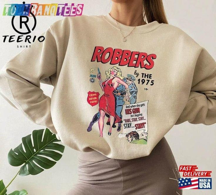 The 1975 Vintage Band Tour Sweatshirt, Retro Music Merch T-Shirts, Hoodie | PureTeeCo.com