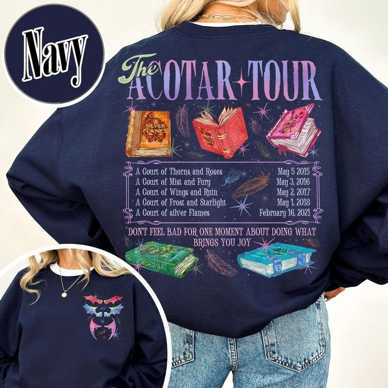 The ACOTAR Tour Sweatshirt, Fan of Acotar Series Two Sided Sweatshirt, the Bat Boys Sweatshirt, Velaris Book Lover...