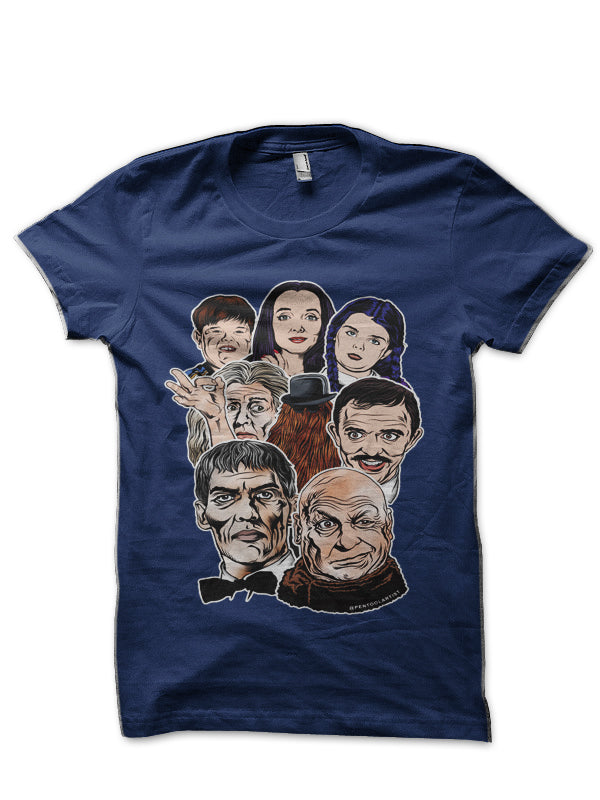Addams Forever! Navy Blue T-Shirt Hoodie, Sweatshirt | PureTeeCo.com