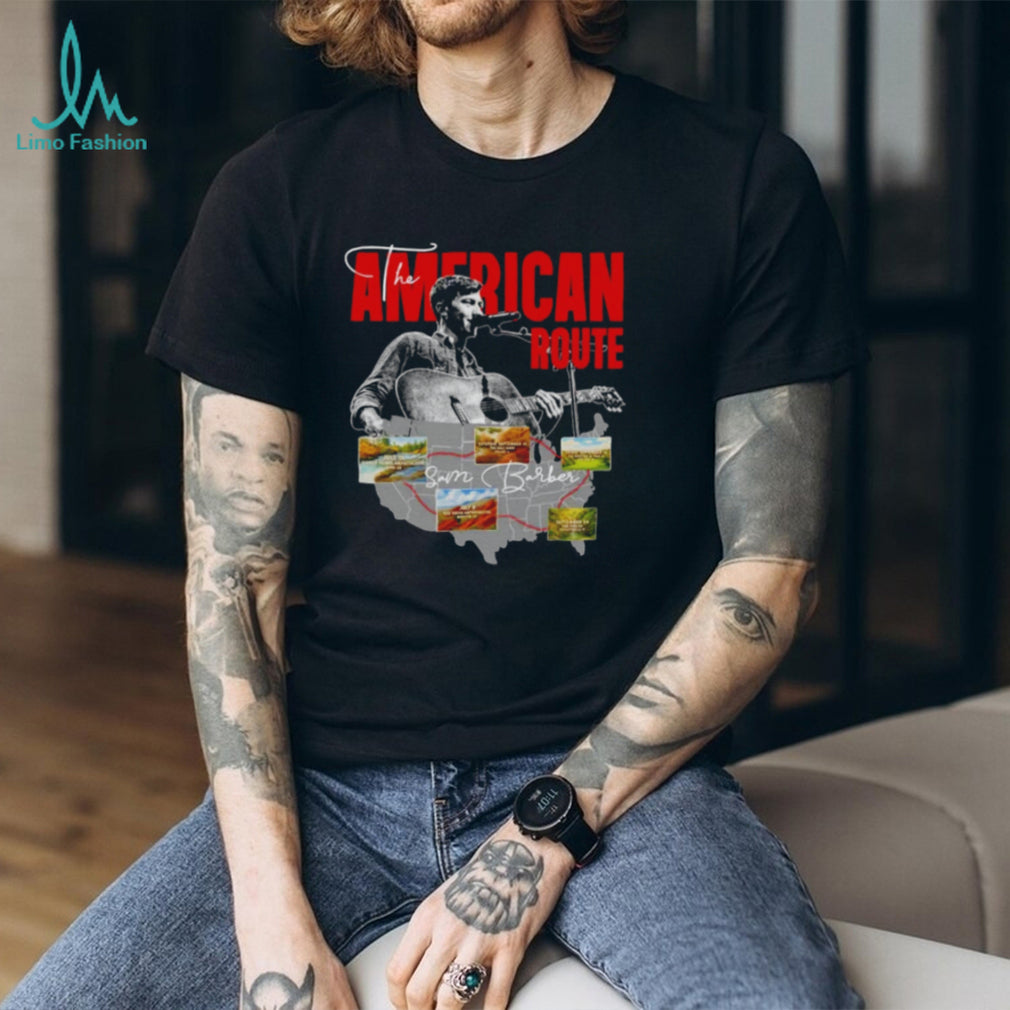 The American Route Sam Barber Map shirt