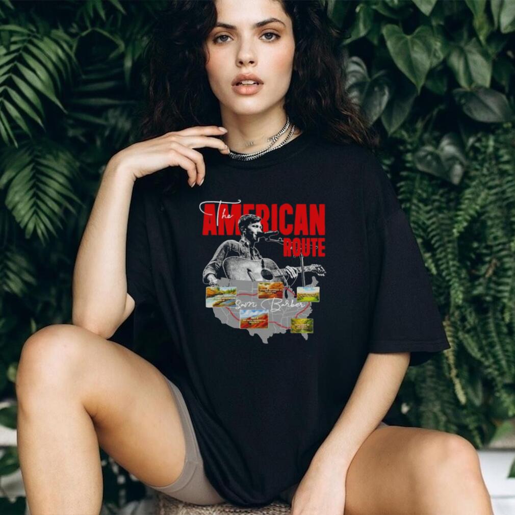 The American Route Sam Barber Map shirt