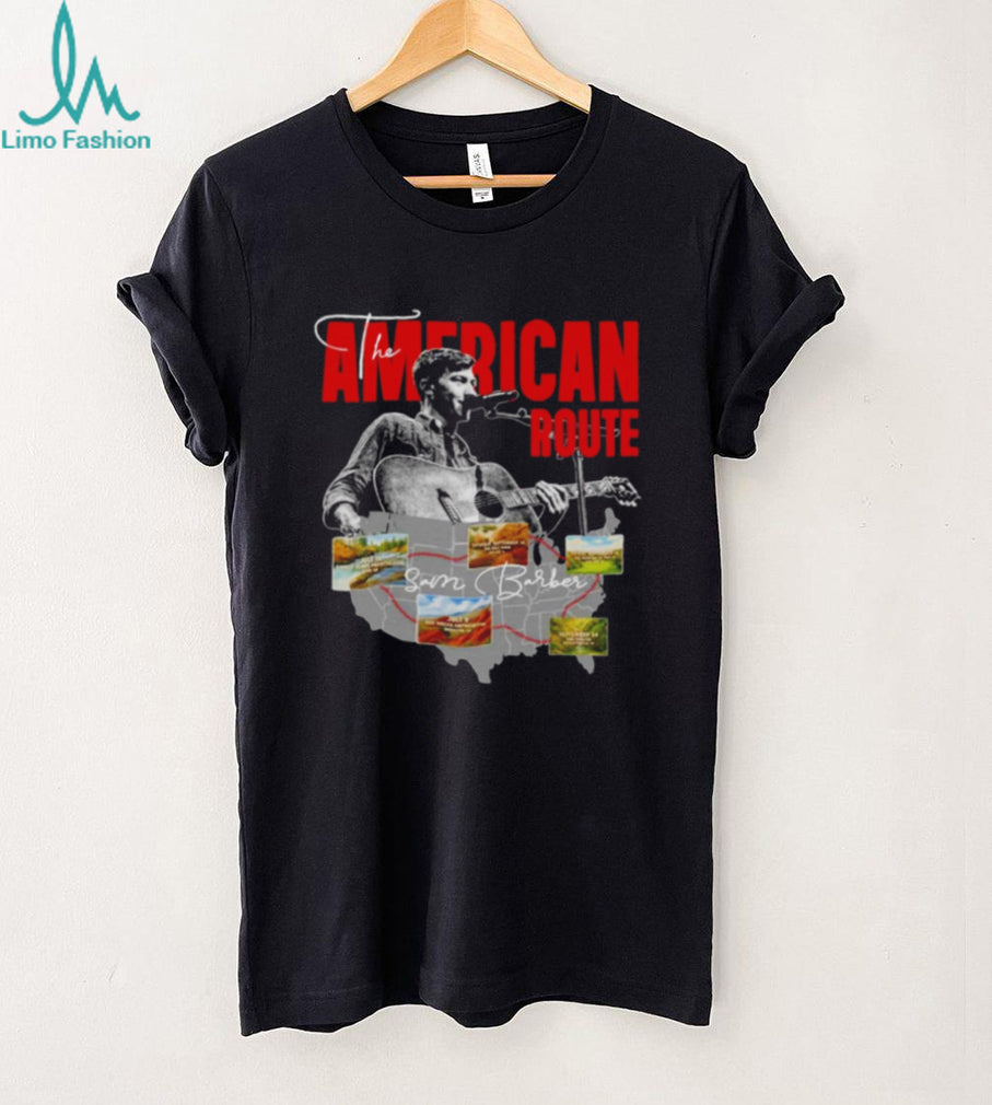 The American Route Sam Barber Map shirt