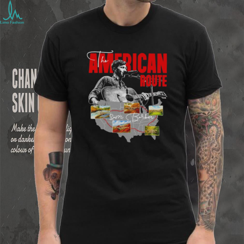 The American Route Sam Barber Map shirt