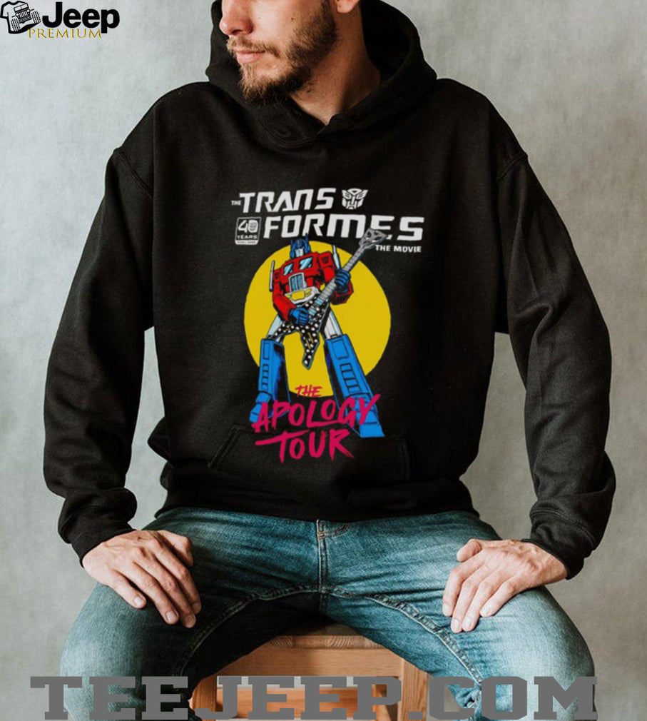 The Apology Tour Transformers 40th Anniversary shirt