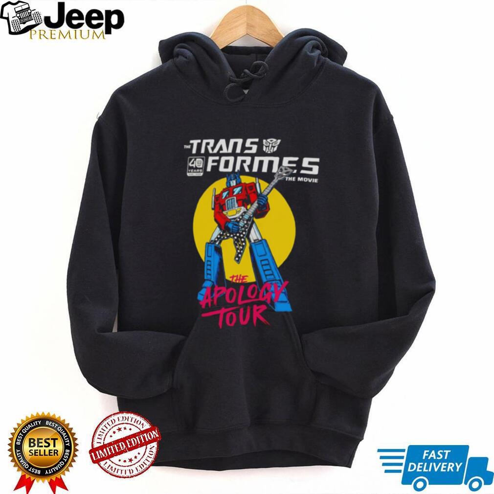 The Apology Tour Transformers 40th Anniversary shirt