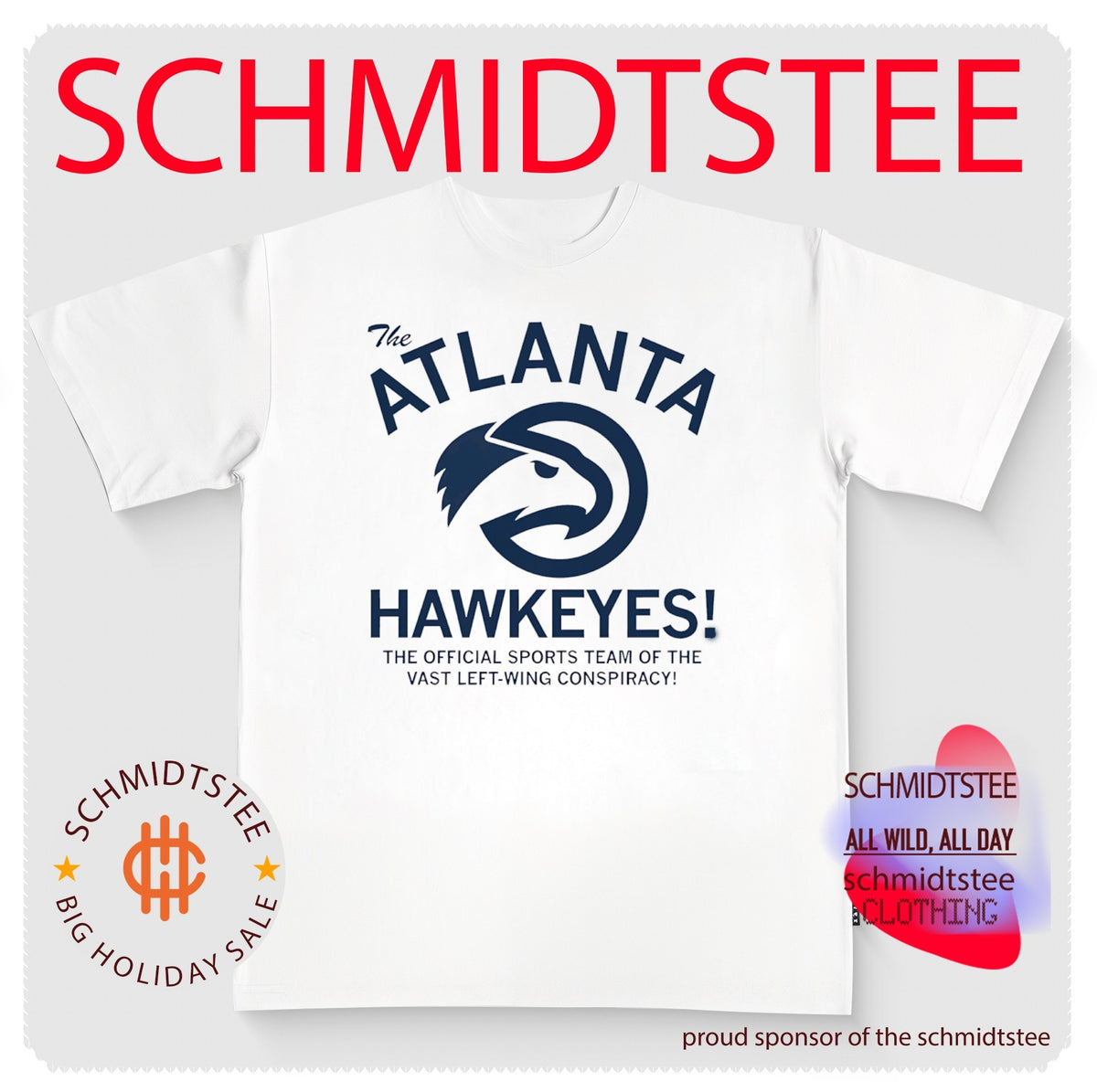 The Atlanta Hawkeyes Official Sports Team of the Vast Left-Wing Conspiracy shirt