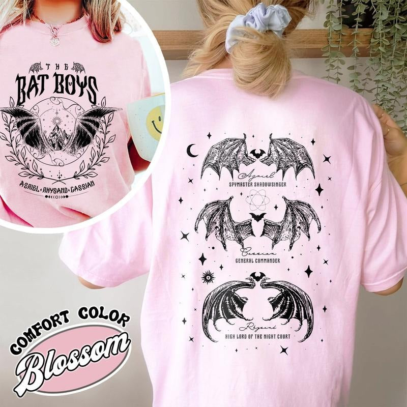The Bat Boys Comfort Color t-Shirt Night Court Acotar Azriel Acotar Tshirt Azriel  Crewneck Unisex Comfort Merch Hoodie,...