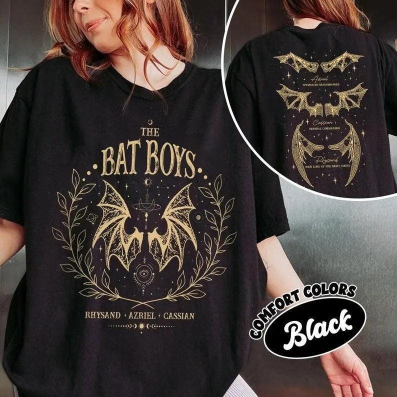 The Bat Boys Shirt, Acotar Bookish T Shirt The Night Court IIIyrians, A Court Of Th0rns And Roses Rhysand Cassian AzrieI...