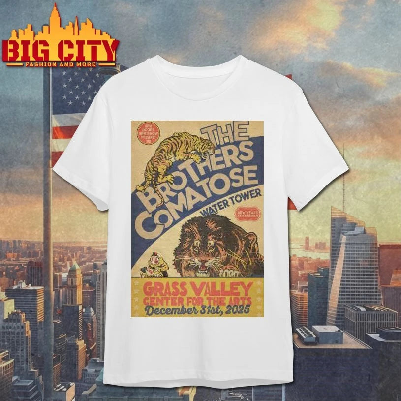 The Brothers Comatose 12.31.2025 Grass Valley CA NYE Poster shirt