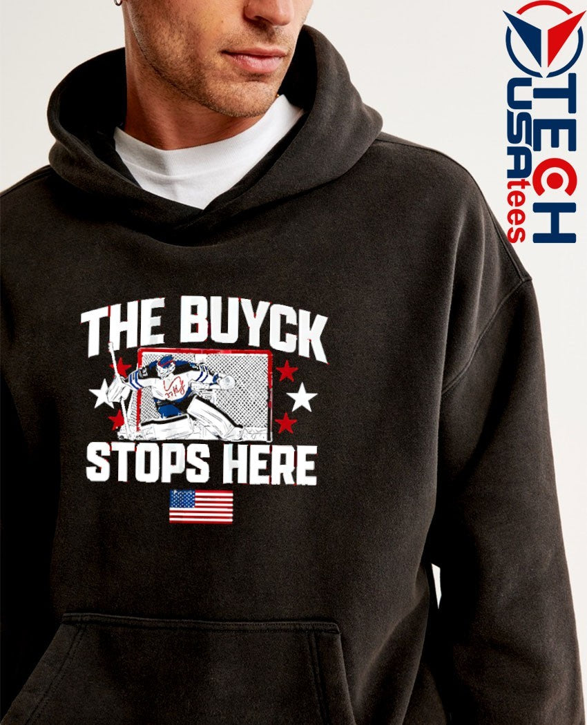 The Buyck stops here Connor Hellebuyck Winnipeg Jets shirt
