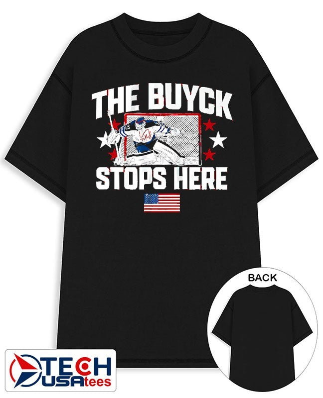 The Buyck stops here Connor Hellebuyck Winnipeg Jets shirt