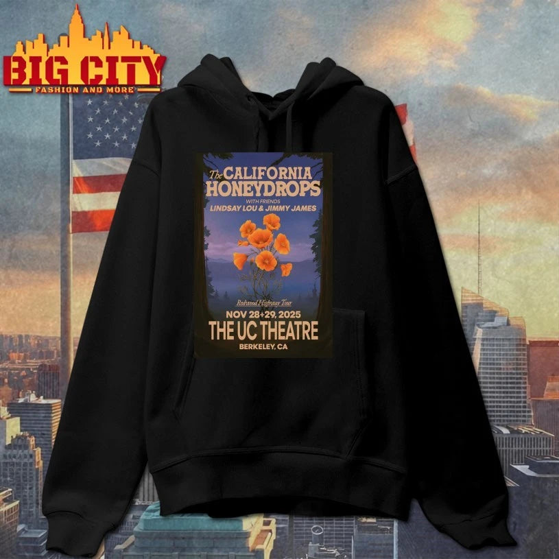 The California Honeydrops Berkeley Tour On Nov 28-29 2025 Poster shirt