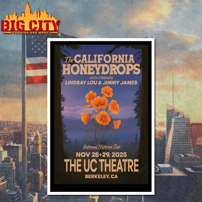 The California Honeydrops Berkeley Tour On Nov 28-29 2025 Poster shirt