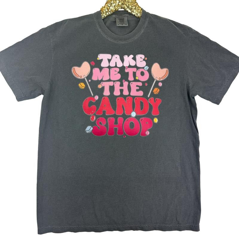The Candy Shop Comfort Colors T-Shirt Hoodie, Sweatshirt | PureTeeCo.com