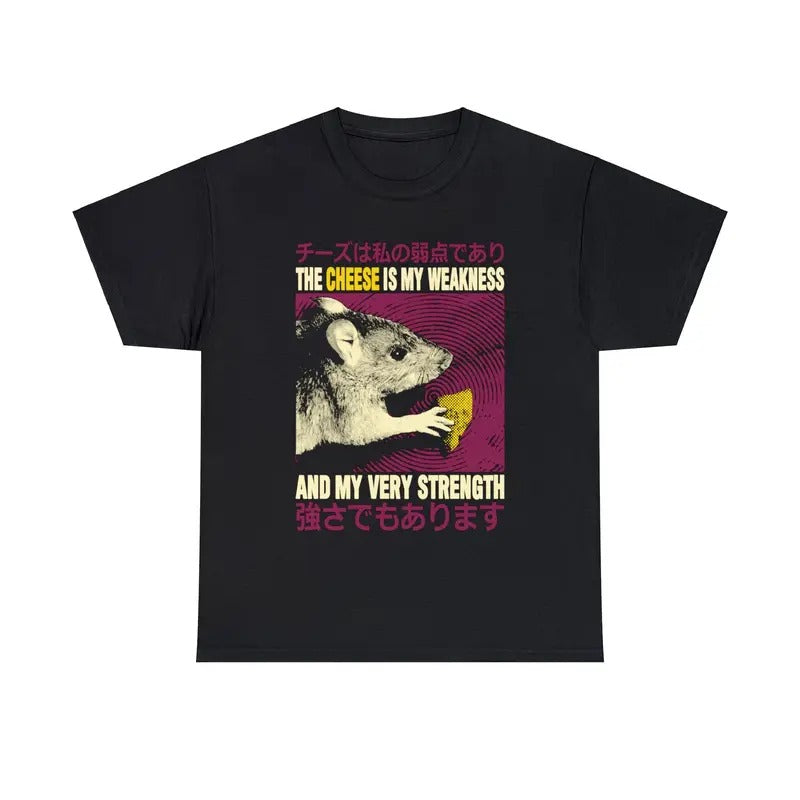 The Cheese is My Weakness Rat T-Shirt Hoodie, Sweatshirt | PureTeeCo.com