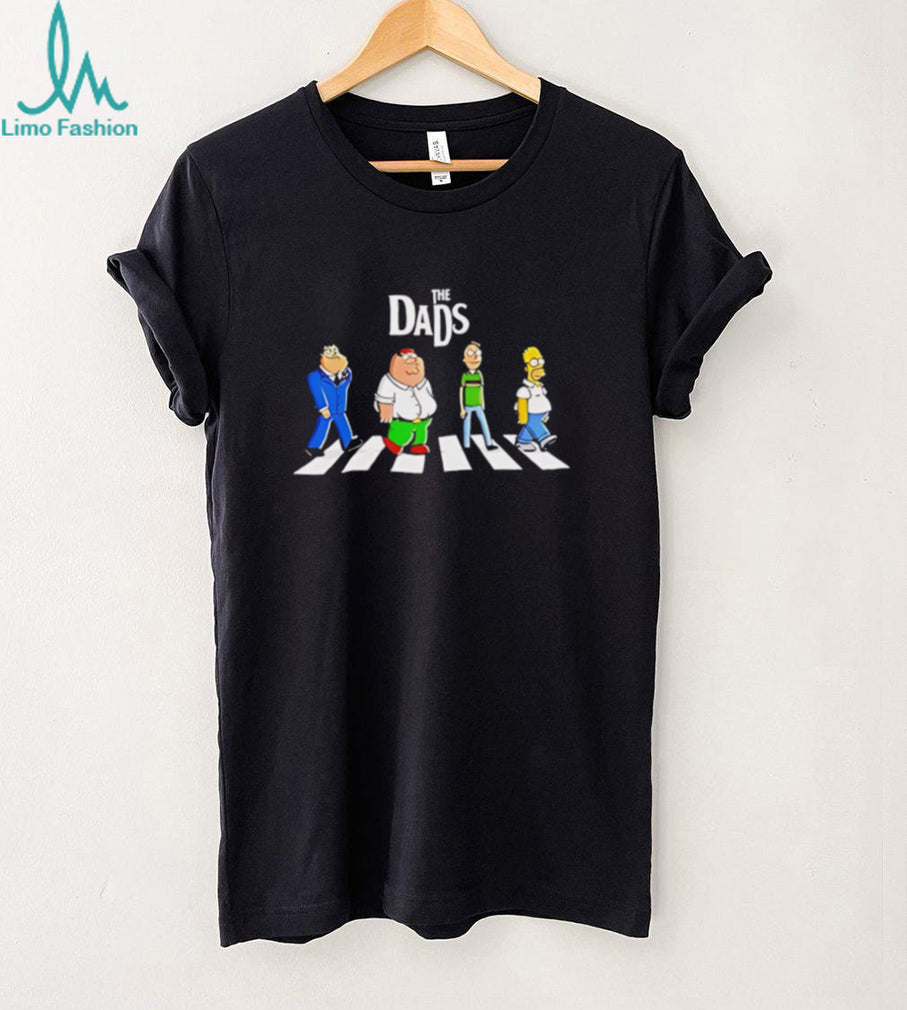 The Dads Abbey Road cartoon characters shirt
