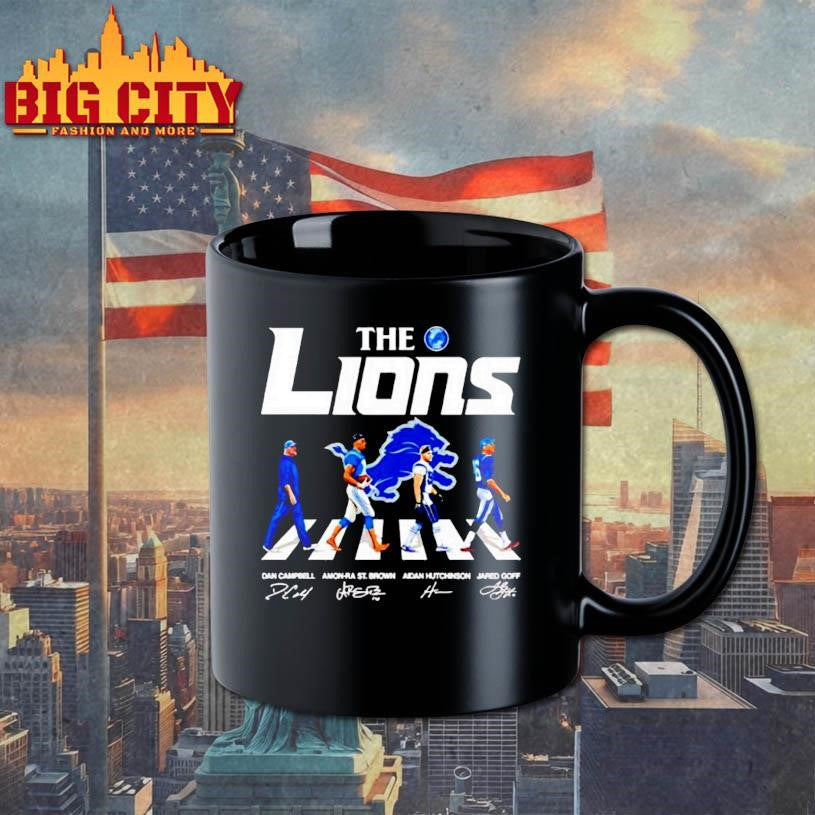 The Detroit Lions Player Walking Autographed Shirt