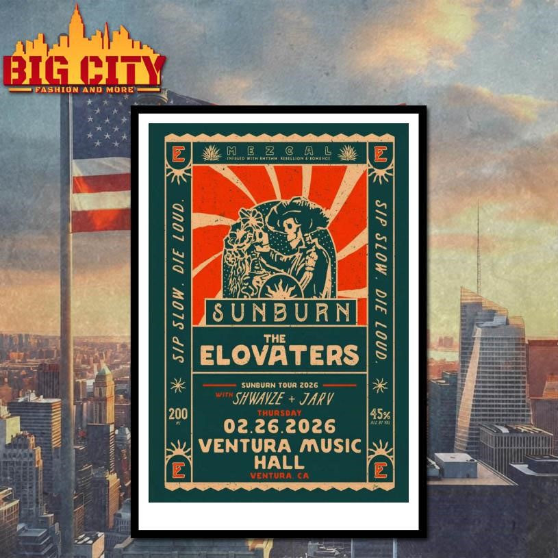 The Elovaters 2.26.2026 Ventura CA Poster Shirt
