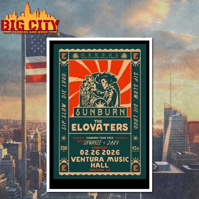 The Elovaters February 26 2026 In Ventura CA Poster shirt