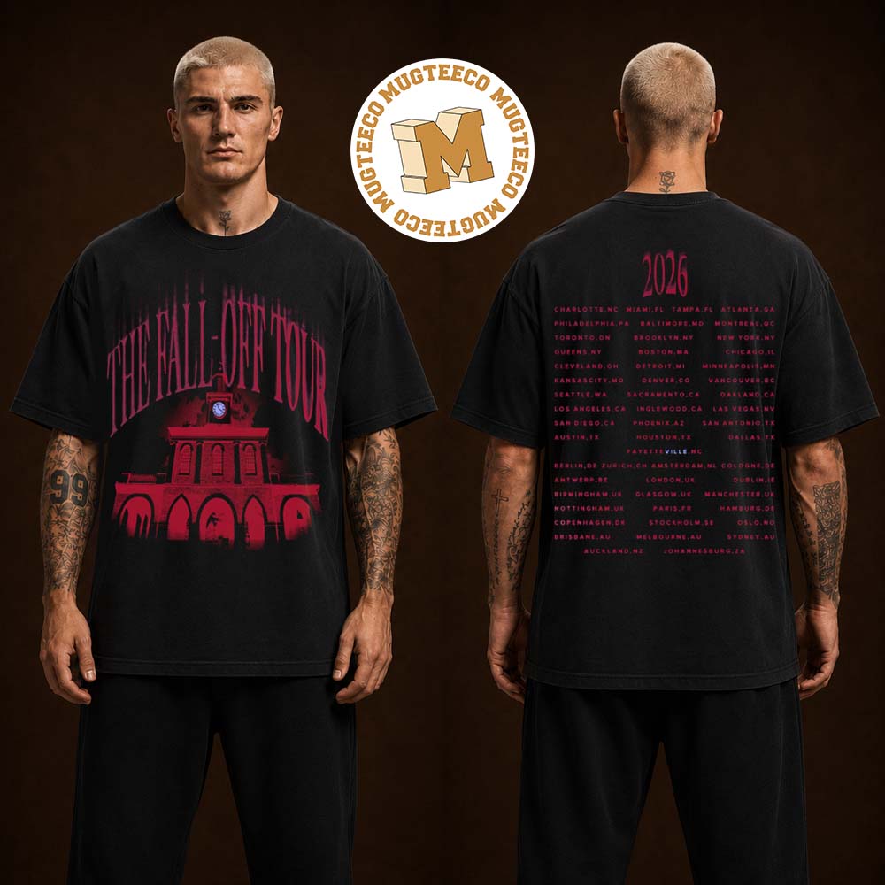 J. Cole The Fall Off Tour Markethouse Two Sided Unisex T Shirt