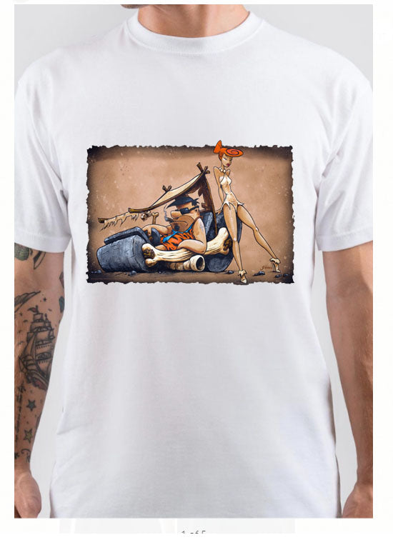 The Flintstones Go Lowbrow T-Shirt Hoodie, Sweatshirt | PureTeeCo.com