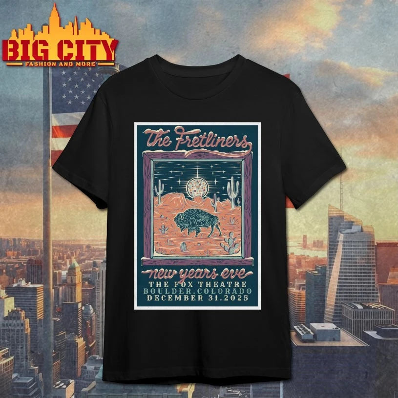 The Fretliners December 31 2025 In Boulder CO Poster shirt