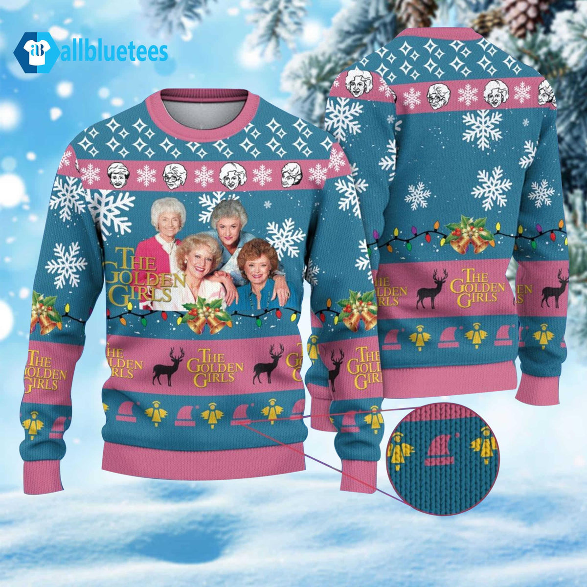 The Golden Girls Christmas Ugly Sweater