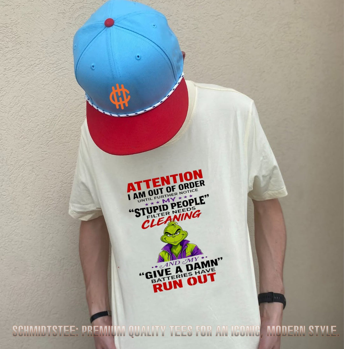 The Grinch Out of Order Stupid People Filter Needs Cleaning Quote shirt