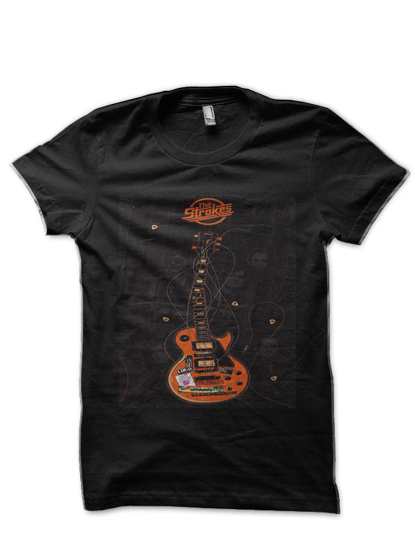 The Strokes Black T-Shirt Hoodie, Sweatshirt | PureTeeCo.com