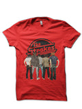 The Strokes Red T-Shirt Hoodie, Sweatshirt | PureTeeCo.com