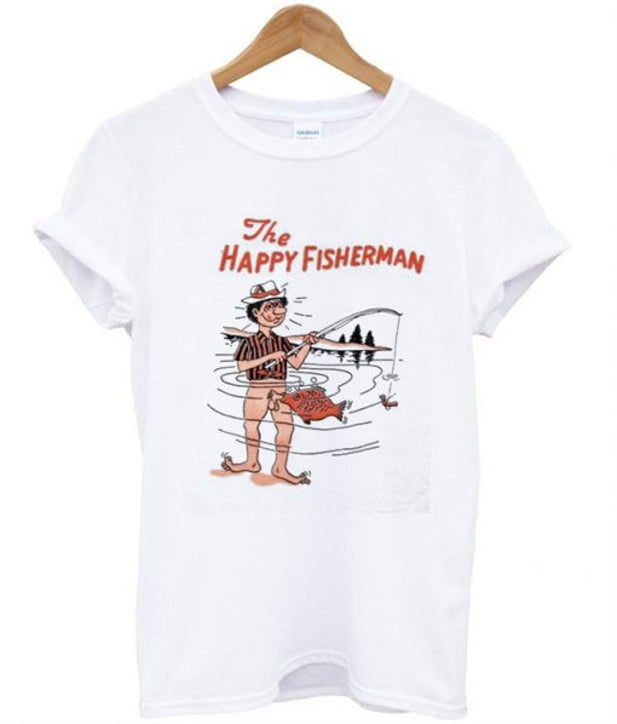 The Happy Fisherman T-Shirt Hoodie, Sweatshirt | PureTeeCo.com