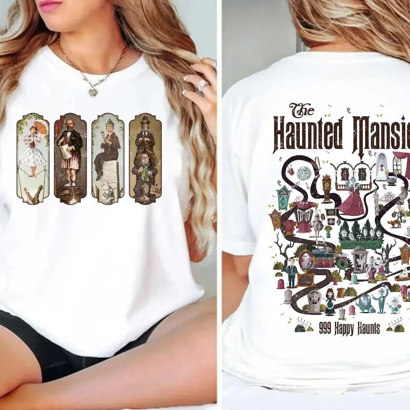 The Haunted Mansion Map Shirt,Halloween Shirt Hoodie, Sweatshirt | PureTeeCo.com