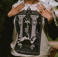 The High Priestess Tarot Card T-shirt, Priestess Tarot Card Tee, High Priestess tarot, Tarot priestess, mystical moon...
