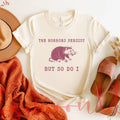 The Horrors Persist But So Do I, Sarcastic Shirt, Funny Mental Health, Meme Shirt, Raccoon Gift Hoodie, Sweatshirt