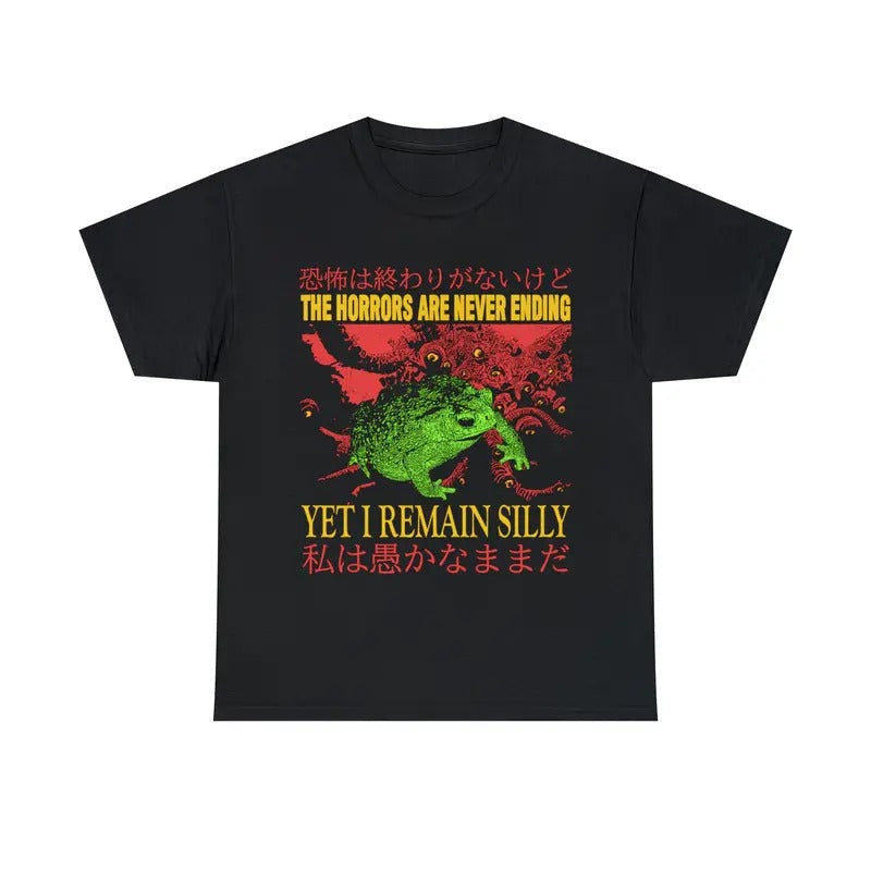 The Horrors Vintage Japanese Frog T-Shirt Hoodie, Sweatshirt | PureTeeCo.com