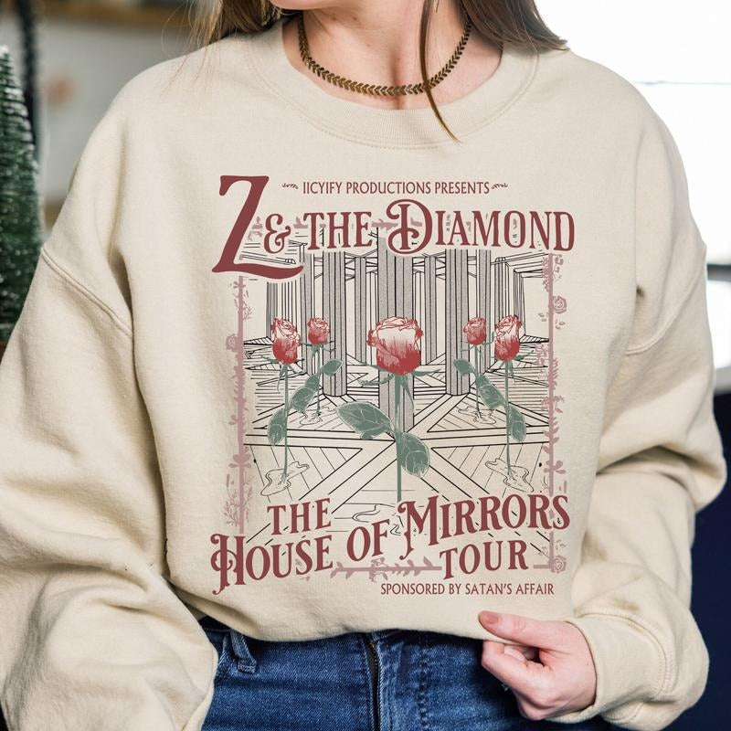 The House Of Mirrors Tour Sweatshirt, Zade Meadows Haunting Adeline Hoodie, Hunting Adeline Bookish Merch, Bookish Gifts,...